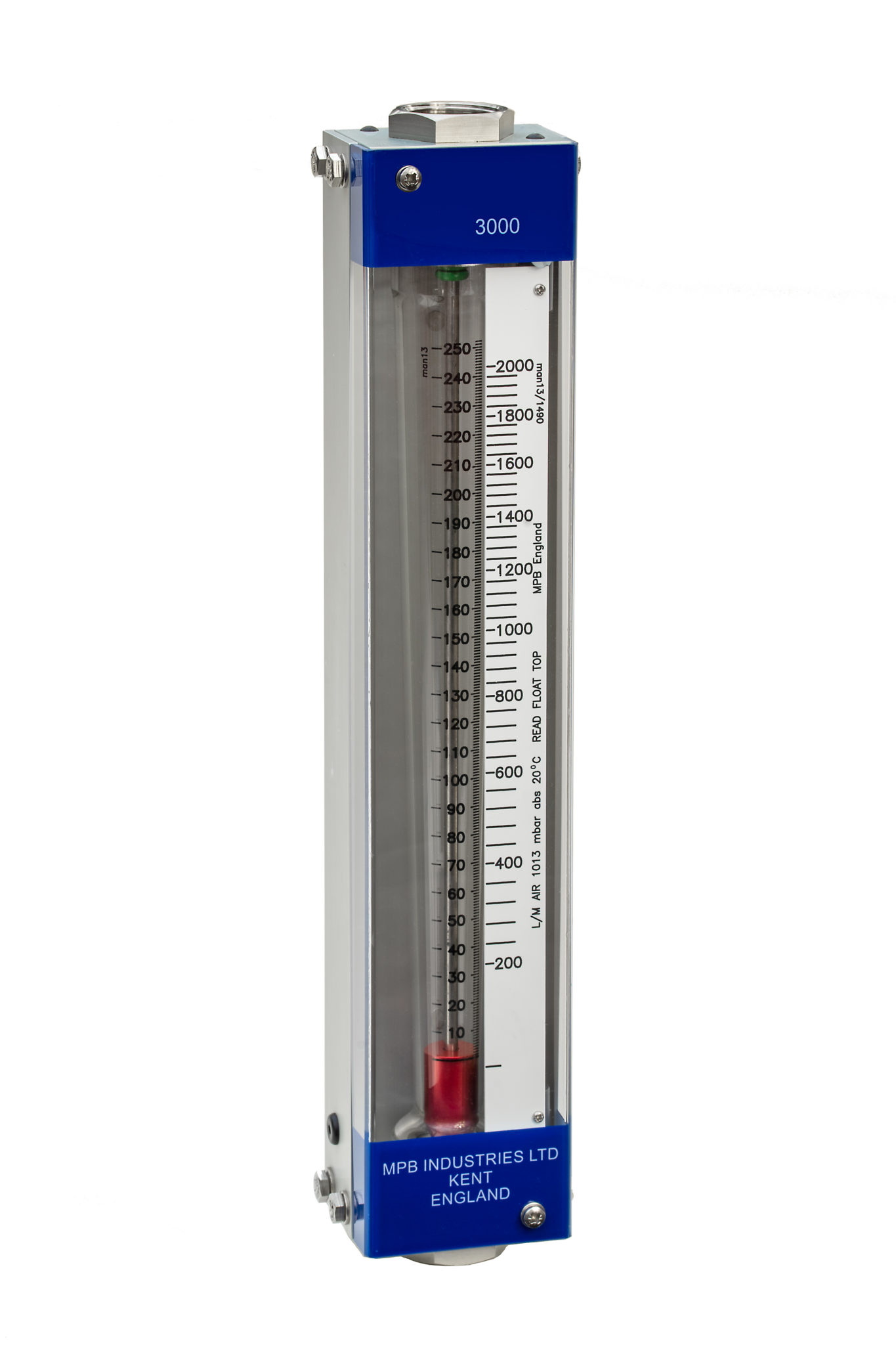 Series 3000 Variable Area Flowmeter with optional latching alarm MPB